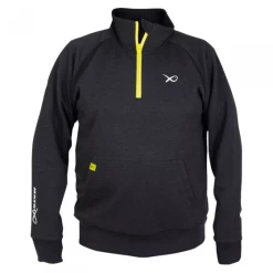 Fox Matrix - Minimal Black/Marl + Lime 1/4 Zip
