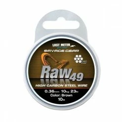 Savage Gear Savage - Raw49 Uncoated Brown Wire Trace 10m