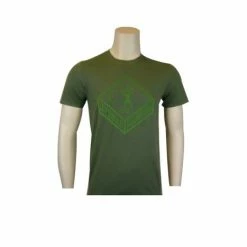 Cotswold Aquarius - Olive Green T Shirt Full Logo