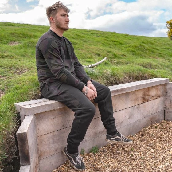 Avid - Distortion Black Jogger 4 Avid - Distortion Black Jogger - Image 4