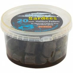 Catfish Pro - Sardees Drilled Pellets In Glug -Predator shop catfish pro sardees tub 20mm 1