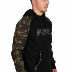 Fox - Black / Camo Raglan Hoodie 12 Fox - Black / Camo Raglan Hoodie -Predator shop cfx188 193 fox black camo raglan hoody side