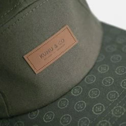 KUMU - Cap 5 Panel - 'Mantra' Green Gold Logos -Predator shop desktop mantra panel patch