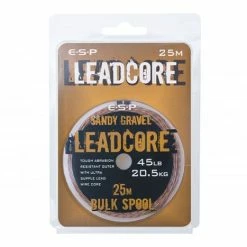 ESP - Leadcore Bulk Spool 12 ESP - Leadcore Bulk Spool -Predator shop esp leadcore 25m bulk spool sandy gravel packed