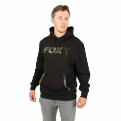 Fox - LW Black/Camo Print - Pullover Hoody