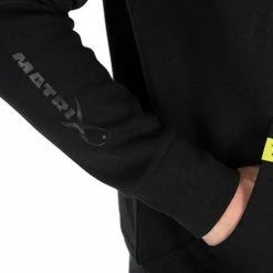 Matrix - 1/4 Zip Sweat Black/Lime Black Edition -Predator shop gpr298 303 matrix quarter zip black sweatshirt pocket detail 1
