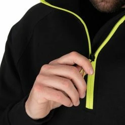 Matrix - 1/4 Zip Sweat Black/Lime Black Edition -Predator shop gpr298 303 matrix quarter zip black sweatshirt zip detail 1