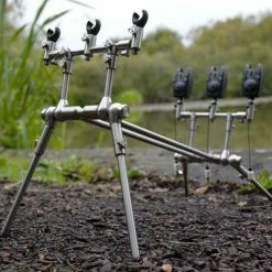 Carp Spirit - Inox - Rod Pod Complete - 3/4 Rods -Predator shop inox rod pod 5