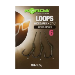Korda - Wide Gape Loop Ready Tied Rigs