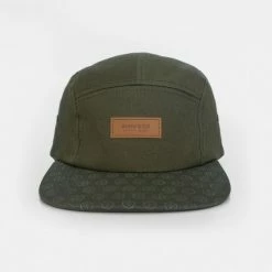 KUMU - Cap 5 Panel - 'Mantra' Green Gold Logos