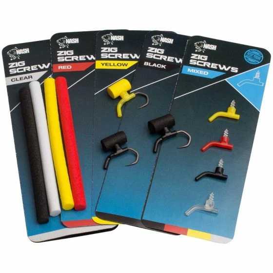 Nash Tackle Nash - Zig Screws + Foam Sticks 1 Nash Tackle Nash - Zig Screws + Foam Sticks