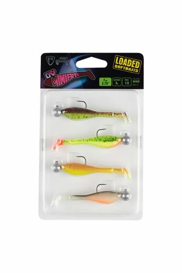 Fox Rage - Mini Fry X 4 Mixed UV Colour Pack LOADED - 5g 1/0 Head - Image 2