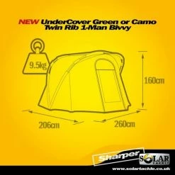 Solar Tackle - Undercover Camo Twin Rib - 1 Man Bivvy 11 Solar Tackle - Undercover Camo Twin Rib - 1 Man Bivvy -Predator shop solar uc 1 man dimensions3