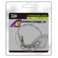 Daiwa - Prorex - Titanium Wire Leader 20cm -Predator shop titanium wire leader packaging