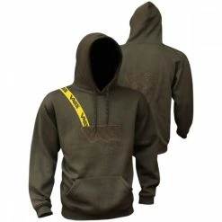 VASS - Embroided Hoody With Yellow Strap - Khaki Edition